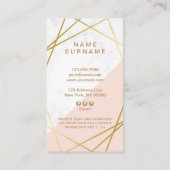 Moderne minimale geometrische visitenkarte (Rückseite)