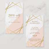 Moderne minimale geometrische visitenkarte (Vorne/Hinten)