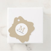 Moderne Minimale Gold-Monogramm Geschenkanhänger (Beispiel)
