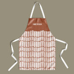 Moderne minimale Grafik Terracotta elegant Schürze<br><div class="desc">Modernes minimales grafisches Terrakotta Design Weihnachten,  Geburtstag,  Jubiläum Geschenk.</div>