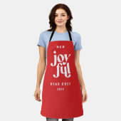 Moderne minimale grafische Weihnachtszeit Schürze (Getragen)