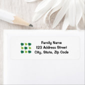 Moderne minimale grüne Blätter geben das Adresseti (Insitu)