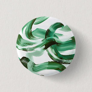 Moderne Minimale Grüne Pinselstriche Abstract Button