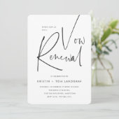 Moderne minimale handgeschriebene Skriptmodelle Vo Einladung (Stehend Vorderseite)