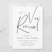 Moderne minimale handgeschriebene Skriptmodelle Vo Einladung (Vorderseite)
