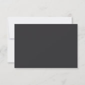 Moderne minimale handgeschriebene SkriptWedding RSVP Karte (Rückseite)