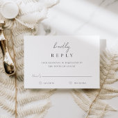 Moderne minimale handgeschriebene SkriptWedding RSVP Karte