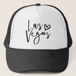 Moderne minimale handlettered Art LAS- VEGASLiebe Truckerkappe