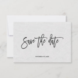 Moderne Minimale Handschrift Save the Date