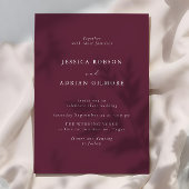 Moderne Minimale Hochzeit Einladung