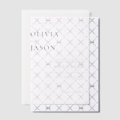 Moderne Minimale Hochzeit Pergament Einladungen (Versetzt (Einladung))