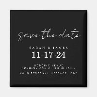 Moderne Minimale Hochzeit retten das Datum