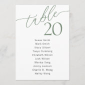 Moderne minimale Hochzeitskarte Programm (Vorderseite)