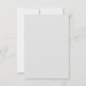 Moderne minimale Hochzeitskarte RSVP Karte (Rückseite)