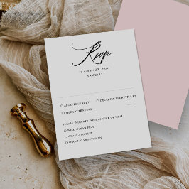 Moderne minimale Hochzeitskarte RSVP Karte