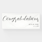 Moderne Minimale Hochzeitsstimmung - Handschrift Banner (Horizontal)