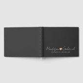 Moderne Minimale Hochzeitsszenario Gästebuch (Voll)