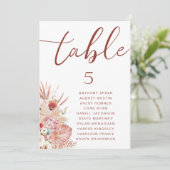 Moderne minimale Hochzeitstichtafelkarten (Stehend Vorderseite)