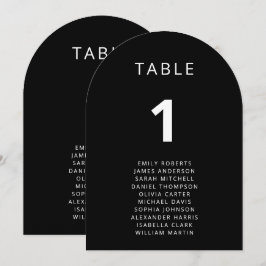 Moderne minimale Hochzeitstichtafelkarten Einladung