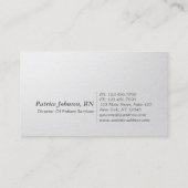 Moderne Minimale Imitate Goldfolie Maßgeschneidert Visitenkarte (Rückseite)