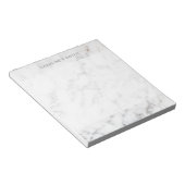 Moderne minimale Imitate Marmortextur mit Text Notizblock (angewinkelt)