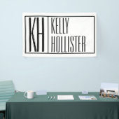 Moderne Minimale Initialen und Logo-Namen Banner (Messeveranstaltung)