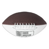 Moderne Minimale Initialen und Logo-Namen Football (Vorderseite)