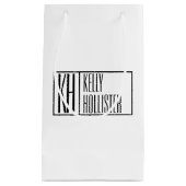 Moderne Minimale Initialen und Logo-Namen Kleine Geschenktüte (Vorderseite)