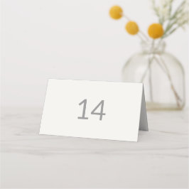 Moderne Minimale Intime Hochzeit Tischnummer Platzkarte