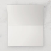 Moderne Minimale Intime Hochzeit Tischnummer Platzkarte (Innenseite Aufgefaltet)