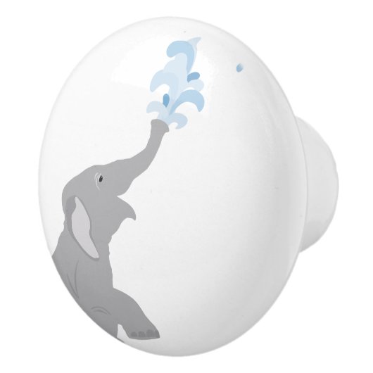 Moderne minimale Keramik für Elefanten Keramikknauf (Rechts)