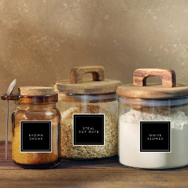 Moderne minimale Küchen- und Pantry-Speicherplatte Aufkleber