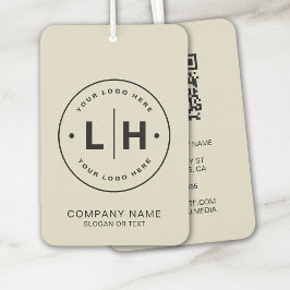 Moderne minimale Logo-QR Autolufterfrischer