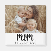 Moderne minimale Mama etablierte Foto Gift Magnet (Vorne)