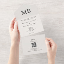 Moderne minimale Mikro-Hochzeit Alles-in-einer-Ein