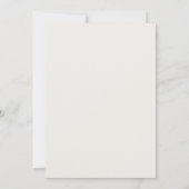 Moderne Minimale Mikro-Hochzeit Save the Date (Rückseite)