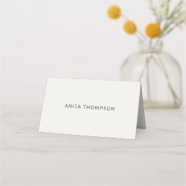 Moderne minimale Mikro-Hochzeitsplatzkarte Platzkarte