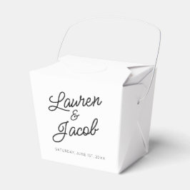 Moderne minimale Minimalistische Schwarz-weiße Hoc Geschenkschachtel