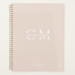 Moderne minimale Monogramm-Initialen Planer<br><div class="desc">Moderne,  minimale,  monogramm Initialen Planer,  schönes Geschenk für Weihnachten für Ihre Familie & Freunde. Oder für Sie,  in einem glücklichen neuen Jahr zu beginnen!</div>