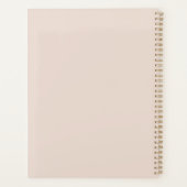 Moderne minimale Monogramm-Initialen Planer (Rückseite)