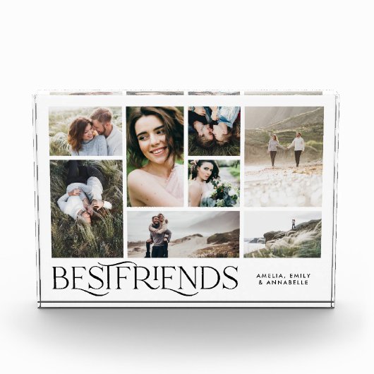 Moderne minimale Mult8 Foto beste Freunde (Vorderseite)