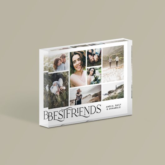 Moderne minimale Mult8 Foto beste Freunde