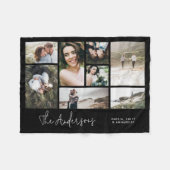 Moderne minimale Multi 8 Foto beste Freunde Fleecedecke (Vorderseite (Horizontal))