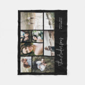 Moderne minimale Multi 8 Foto beste Freunde Fleecedecke (Vorderseite)