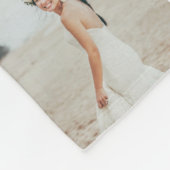 Moderne minimale Multi-Foto-Script Papa Geschenk F Fleecedecke (Ecke)