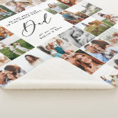 Moderne minimale Multi-Foto-Script Papa Geschenk F Sherpadecke (3/4)