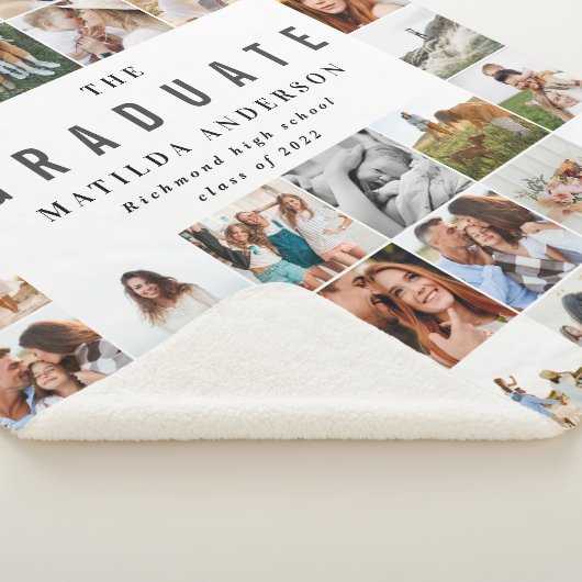 Moderne minimale Multi-Foto-Script Papa Geschenk F Sherpadecke (3/4)