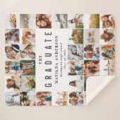 Moderne minimale Multi-Foto-Script Papa Geschenk F Sherpadecke (Vorderseite (Horizontal))