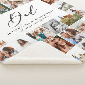 Moderne minimale Multi-Foto-Script Papa Geschenk F Sherpadecke (3/4)