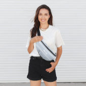 Moderne minimale Name Monogram Script-Vorlage Blau Bauchtasche